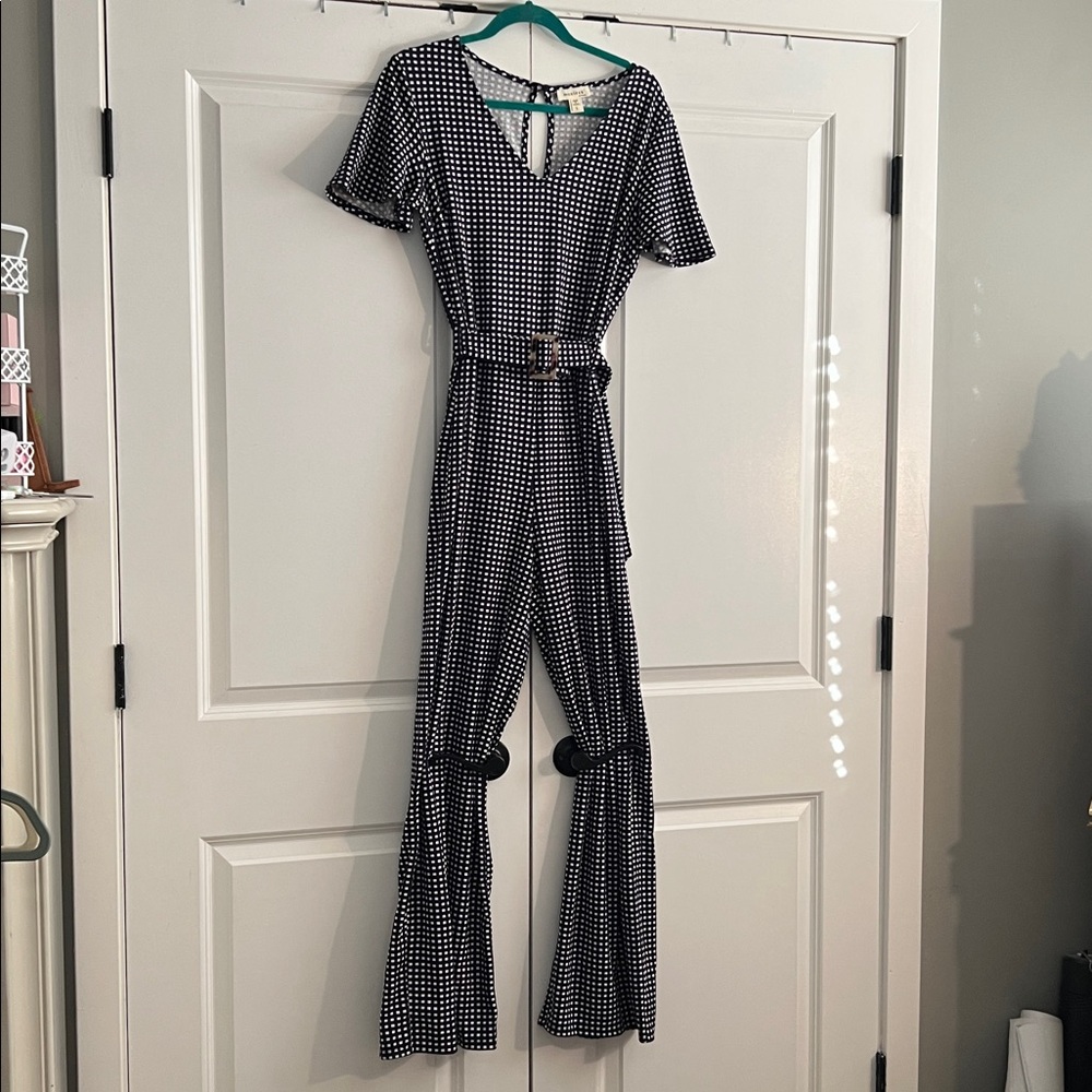 Monteau Black and White Jumpsuit